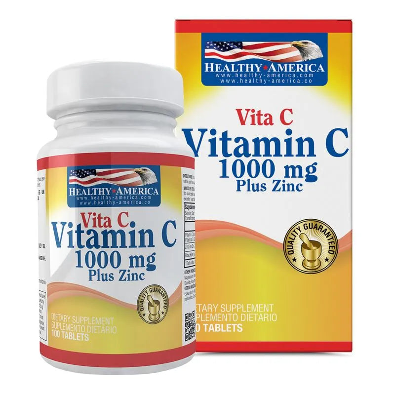 VITAMINA C + ZINC 1000MG X 100TABLETAS