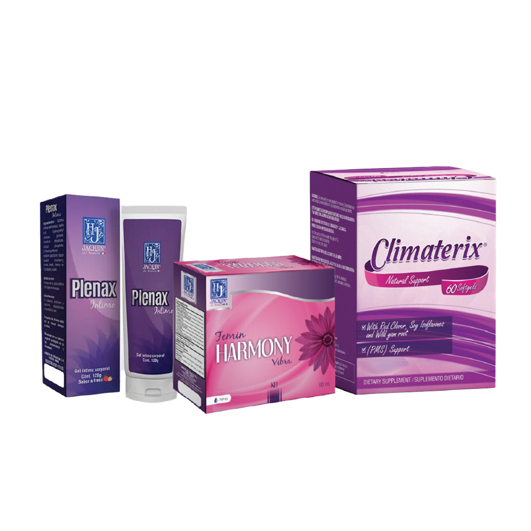 Kit Mujer Plena ( Plenax, Climaterix, Femin Harmony)