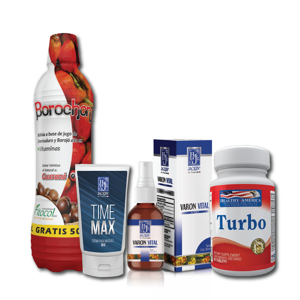 Kit San Valentín ( Borochón , Varon Vital Gotas, Turbo, Time Max) #5