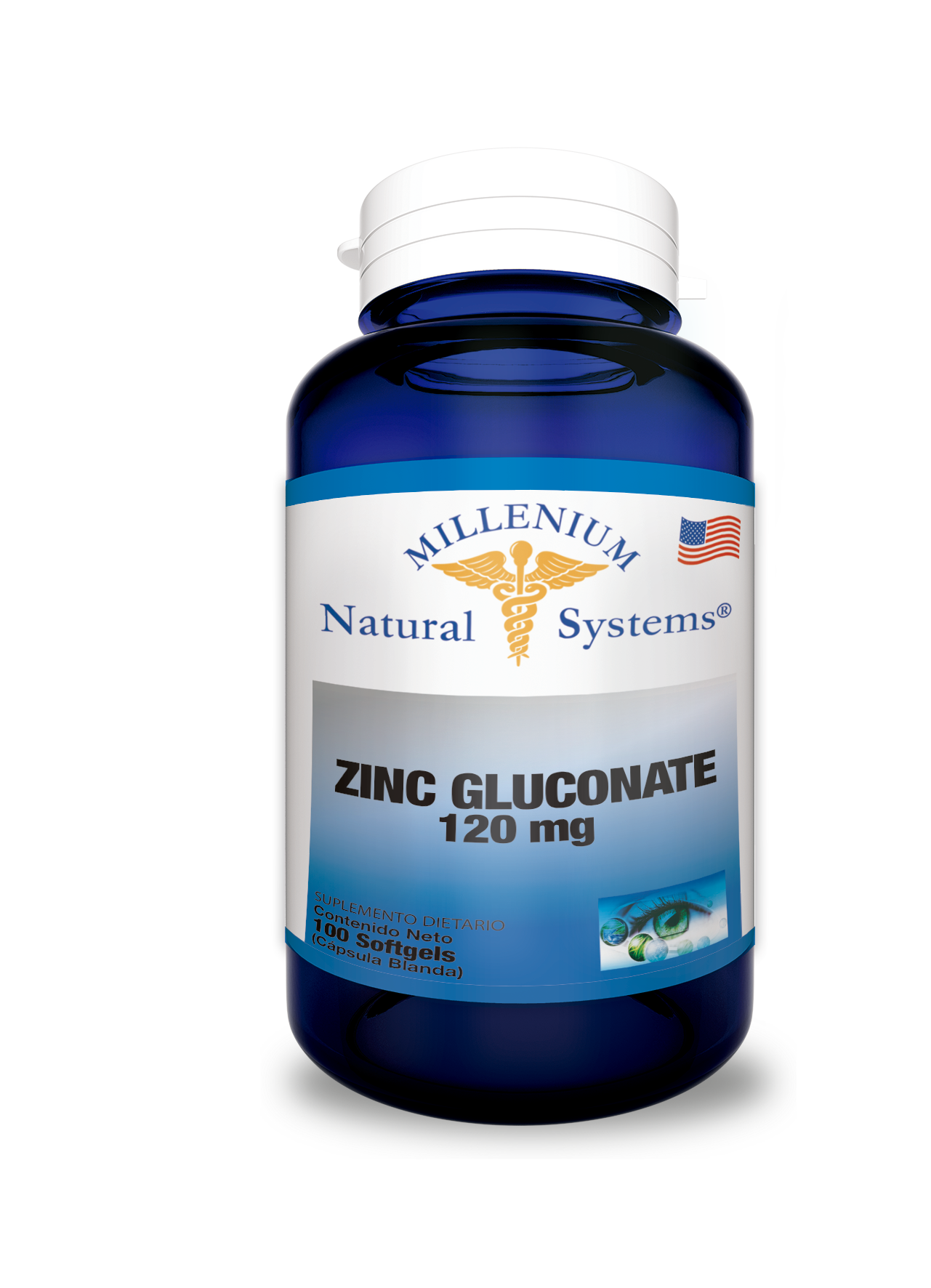 Gluconato De Zing 1200 mg * 100 Sofg