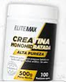 CREATINA PURA MONOHIDRATADA 500GR 100SERV ELITEMAX