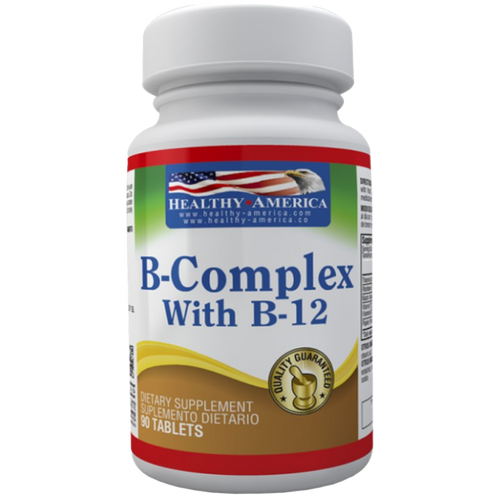 B-COMPLEX +VITAMINA B-12 90TABLETAS