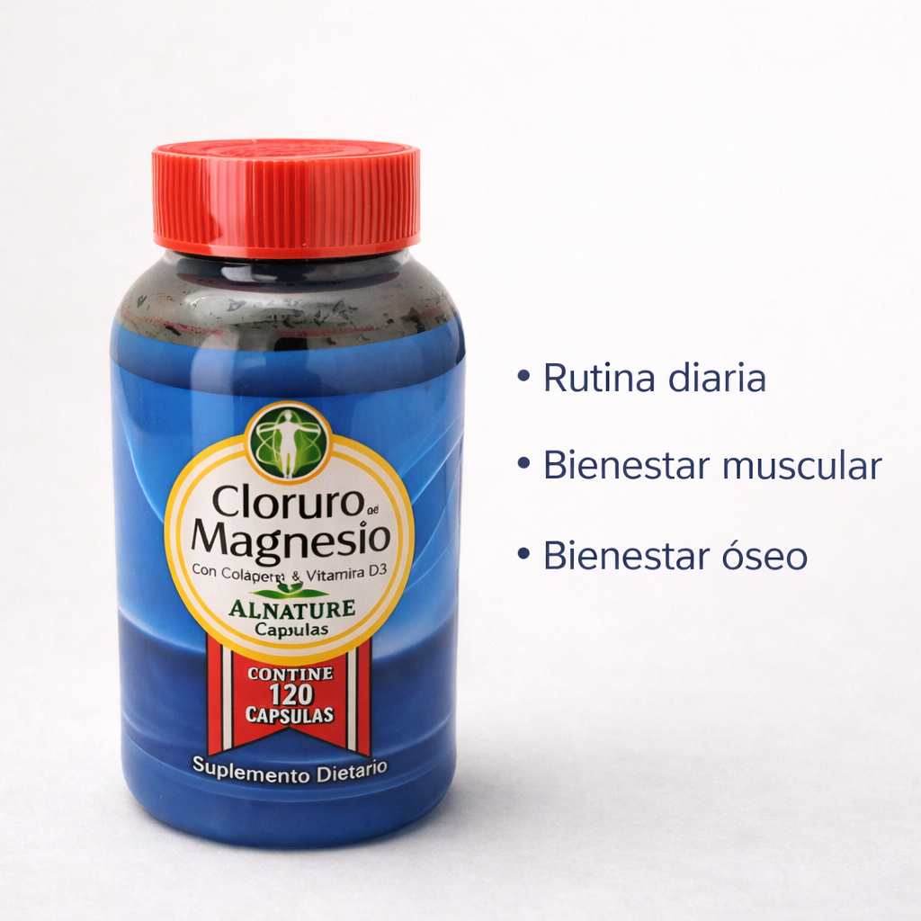 CLORURO DE MAGNESIO 120CAPSULAS - LAB. ALNATURE