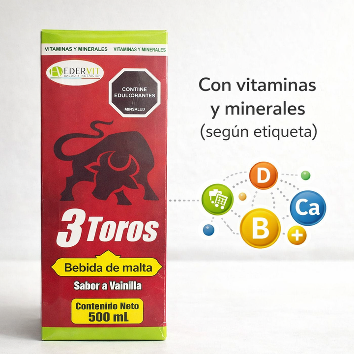 3 TOROS 500ML EDERVIT