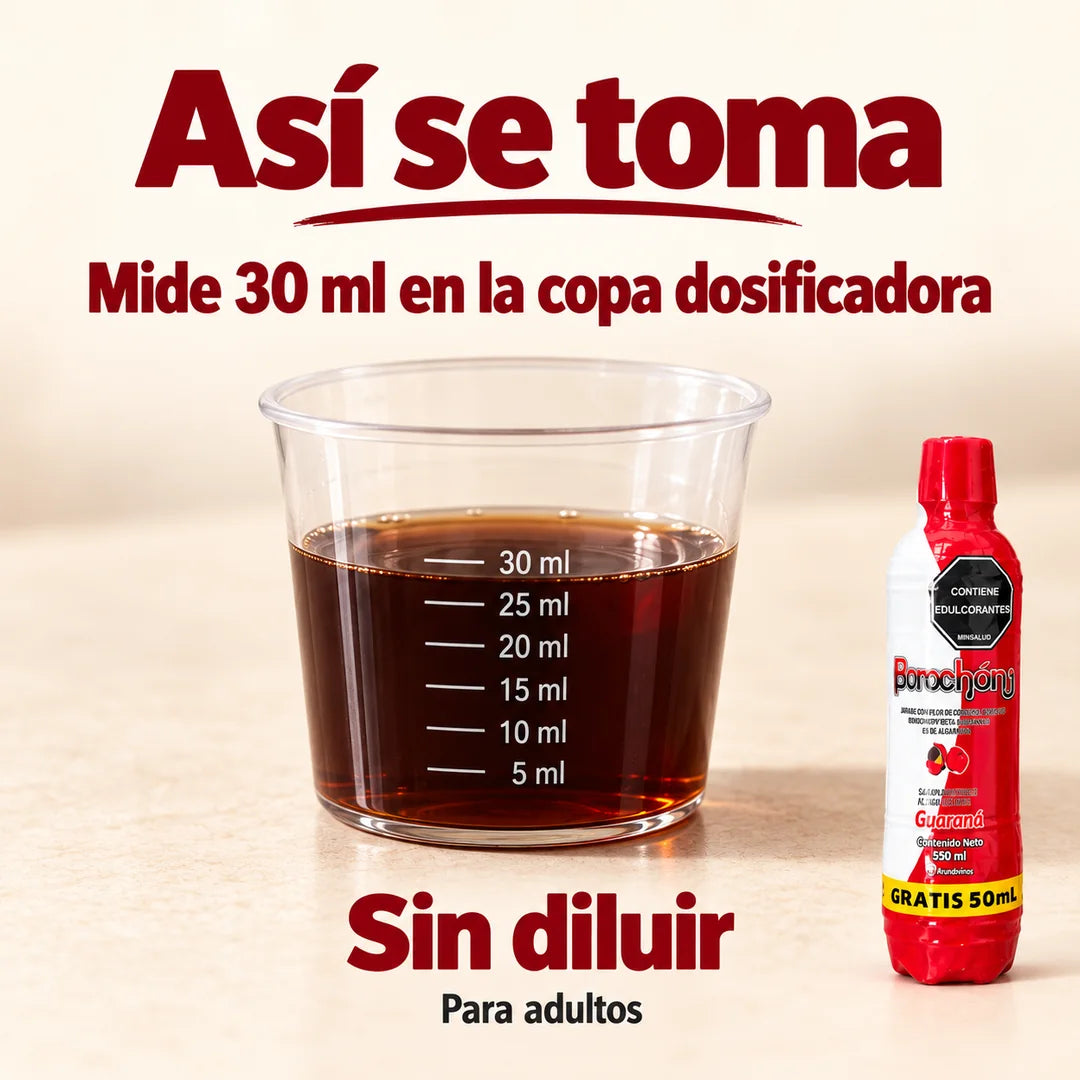Borochon · Bebida con jugo de borojó y chontaduro · Sin cafeína · 550 ml