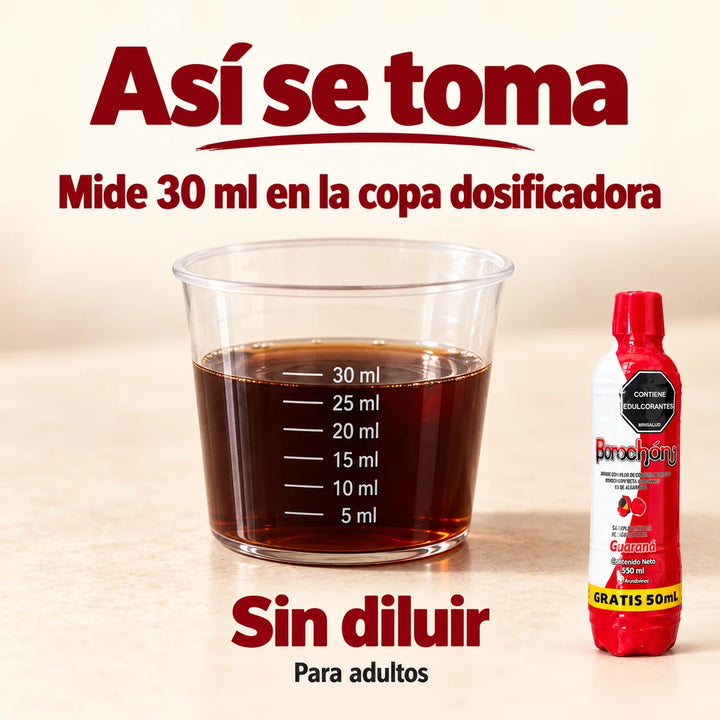 Borochon · Bebida con jugo de borojó y chontaduro · Sin cafeína · 550 ml