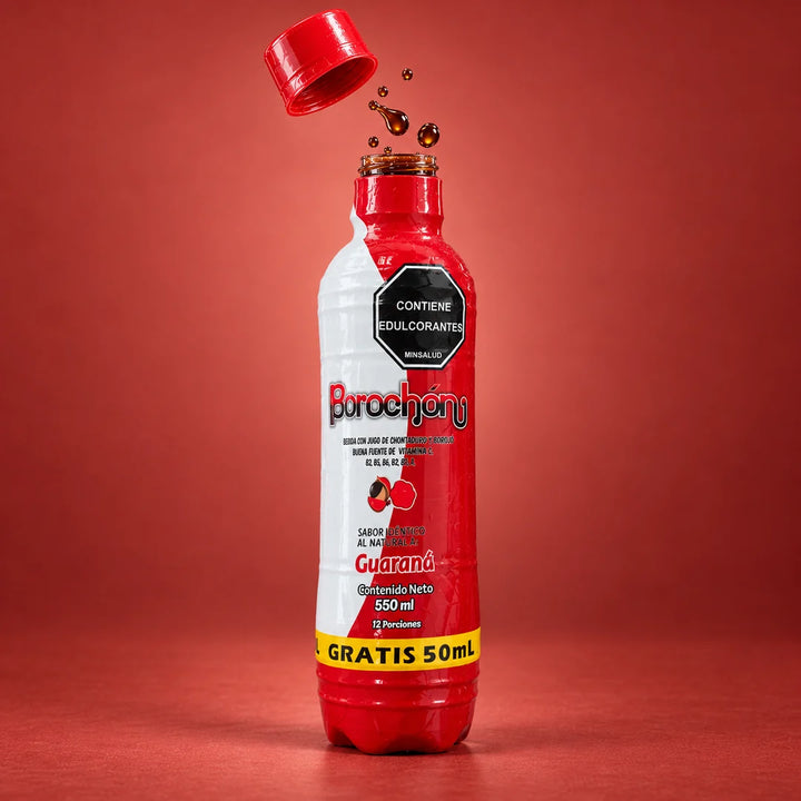 Borochon · Bebida con jugo de borojó y chontaduro · Sin cafeína · 550 ml