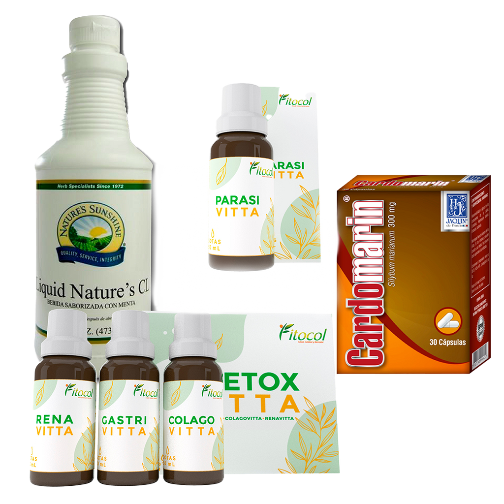 KIT DETOX VITTA - Hígado graso, limpieza y desparasitación #1