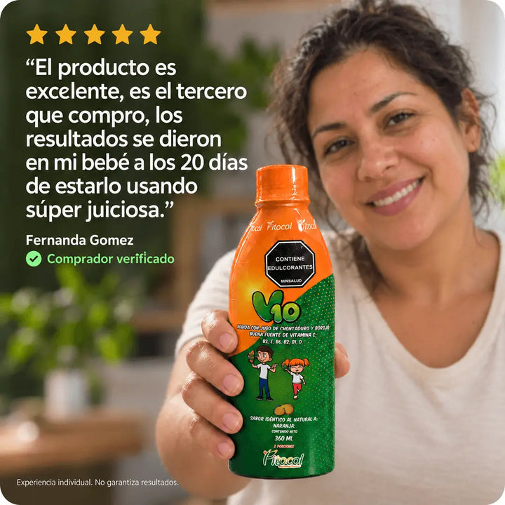 V10 Multivitamínico para Niños con Chontaduro y Borojó · Jarabe 360 ml