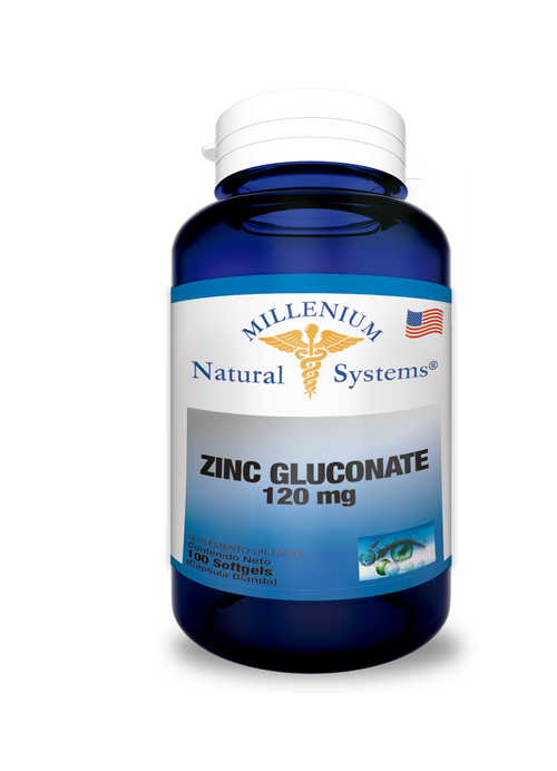 Gluconato De Zing 1200 mg * 100 Sofg